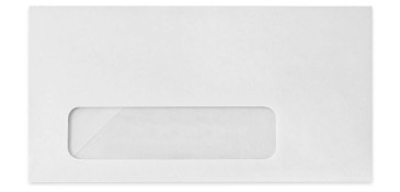 6.75 White Window Envelope
