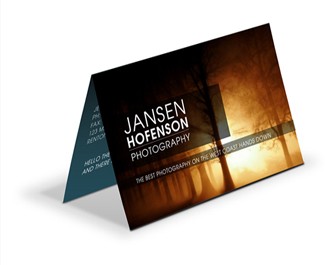 Fold-Over 14pt Full Color Business Cards 