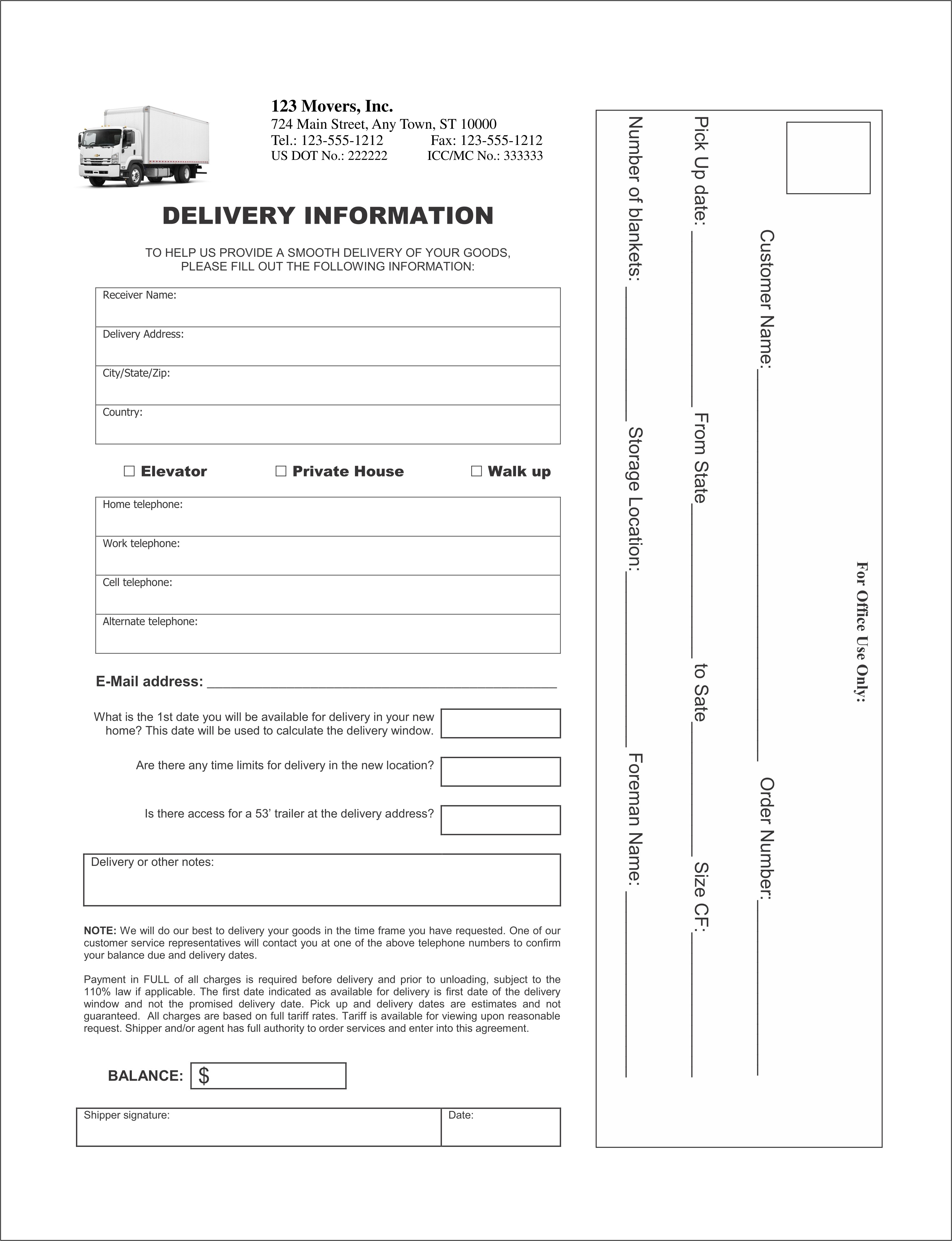 Generic Delivery Envelope