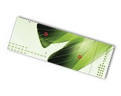 3.5" x 8.5" Tear-off cards, 4/4 on 16pt, UV Coated